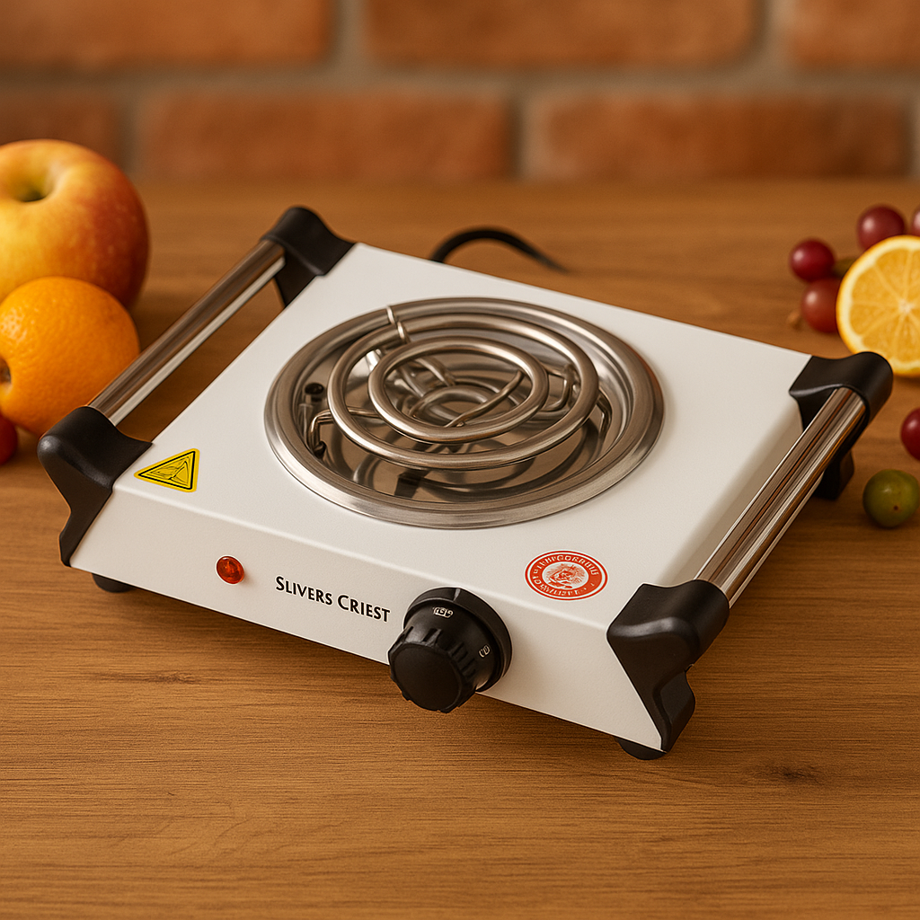 Electric single burner – compact 1500W hot plate for kitchen, camping, and outdoor use with generator

